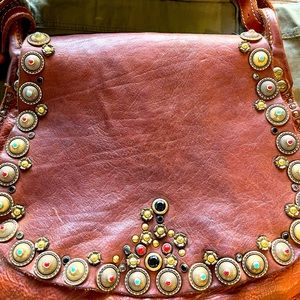 Free People Campomaggi gorgeous studded leather bag!